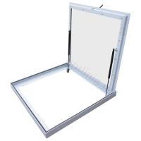 Стеклянный напольный люк с амортизаторами и замком для винных погребов и красивых подвалов