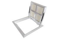 Люк в подвал Периметр 600х700п откидной алюминиевый